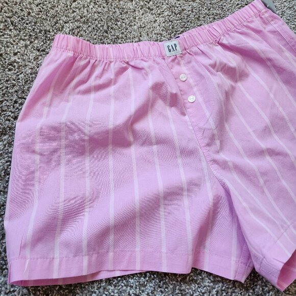 NEW W/ TAGS - BUBBLE GUM PINK POPLIN BOXER SHORTS + TANK - Picture 4 of 4